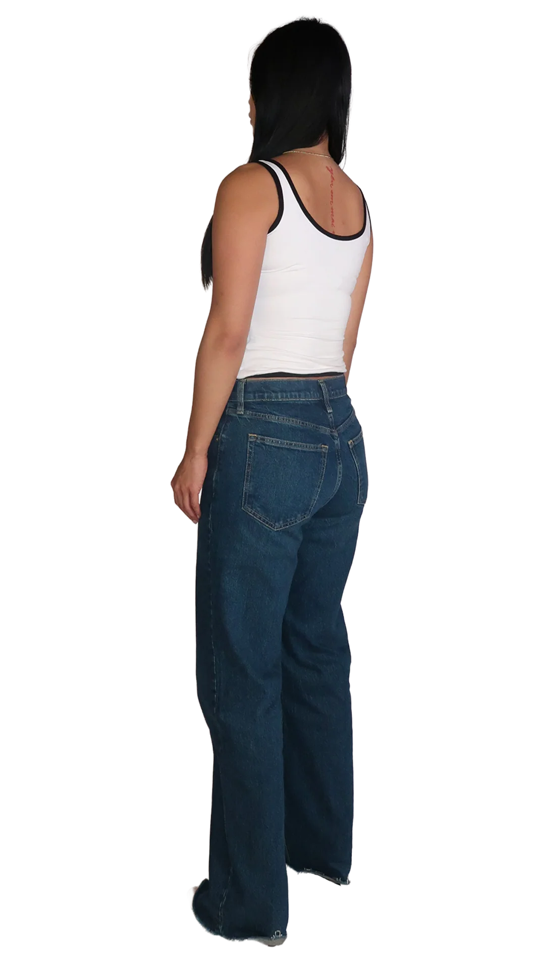 WHITE/BLACK #nadigirl TANK TOP - Image 3