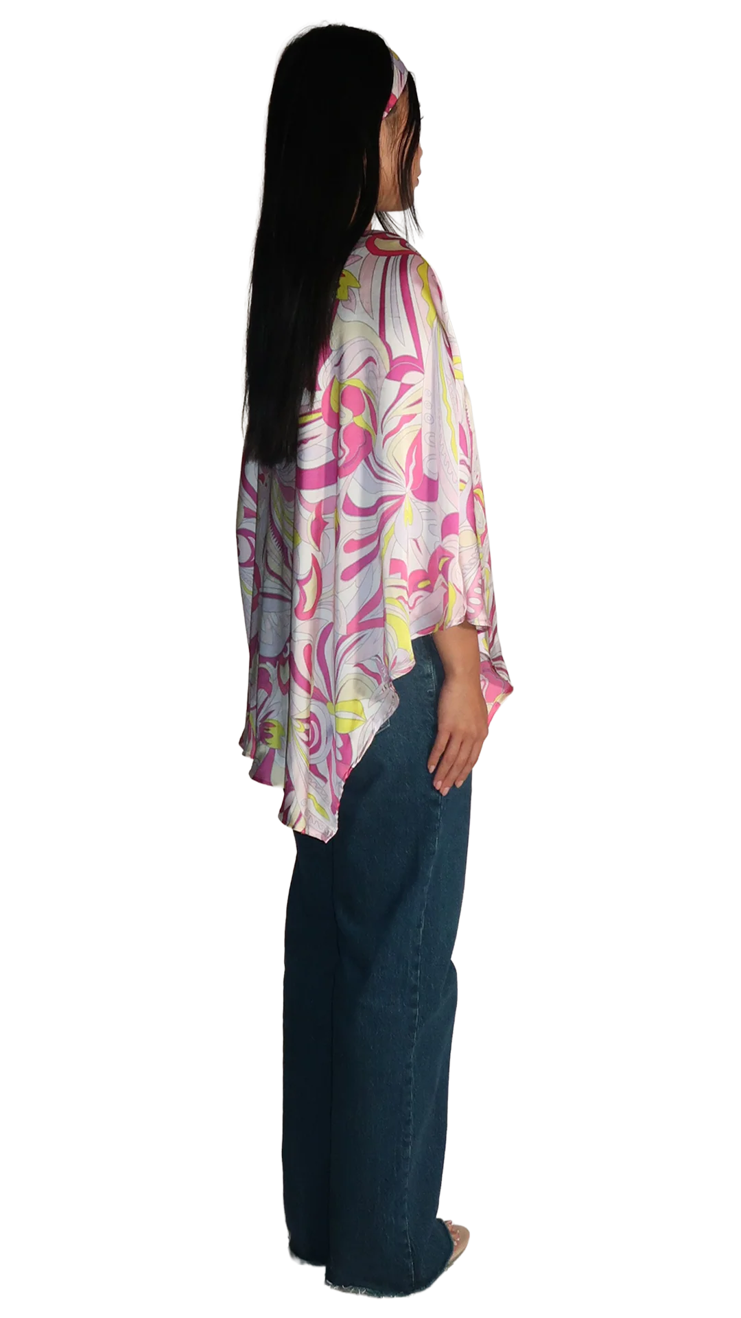 Pink Riviera Poncho & Headband Set - Image 9